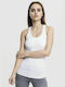 Urban Classics TB697 Women's Athletic Blouse Sleeveless White