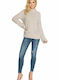 PeeKaBoo 70032 Women's Long Sleeve Sweater Beige 146918