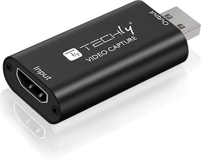 Techly I-USB-VIDEO-1080TY Videoaufzeichnung für PC / Laptop und Verbindung USB-A