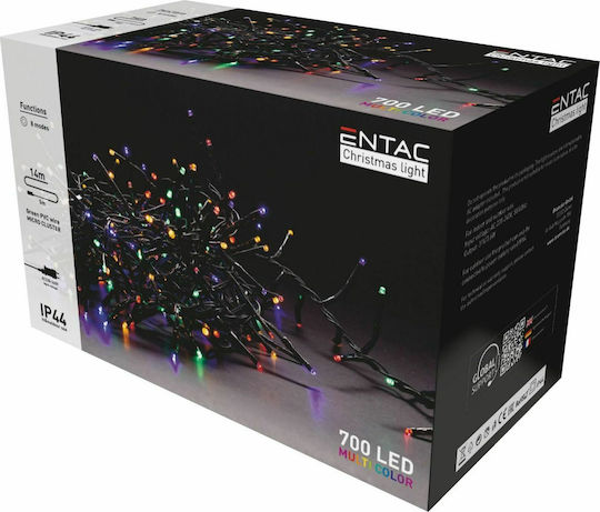 700 Lichterketten LED 14m. Mehrfarbige in Zeichenfolge 1Stück