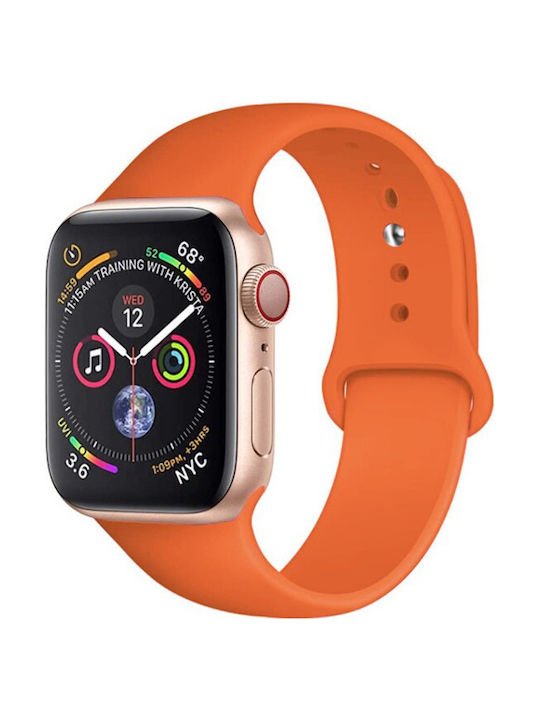 Wiwu One Color Λουράκι Σιλικόνης Πορτοκαλί (Apple Watch 38/40/41mm)