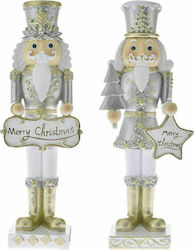 Iliadis Weihnachts-Nussknacker Silber 22cm 2Stücke Iliadis Weihnachts-Nussknacker Silber 22cm 2Stücke