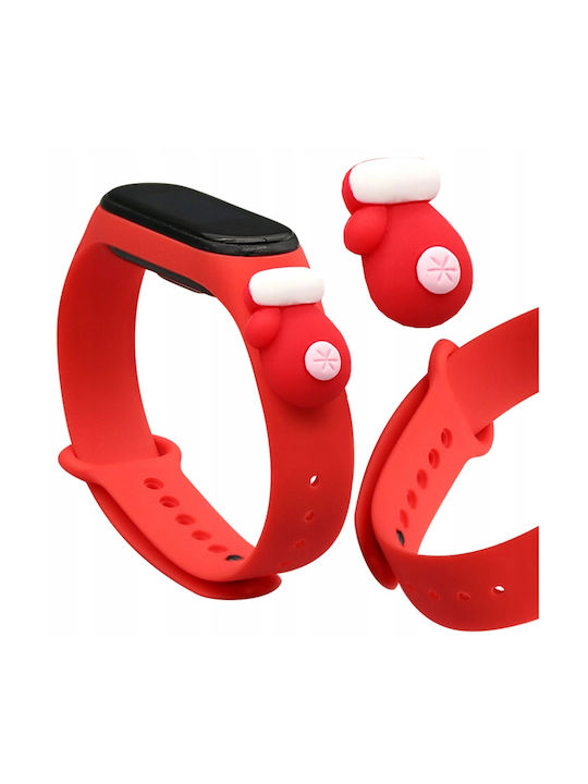 Hurtel Christmas Holidays Λουράκι Σιλικόνης Red...