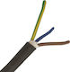 Eurolamp Καλώδιο Ρεύματος με Διατομή 3x6mm² σε Μαύρο Χρώμα 1m