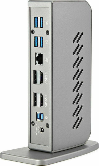 StarTech USB-C / USB-A Stație de andocare cu 4K PD Ethernet Argintiu (DK30A2DHUUE)