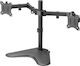 Equip Desktop Stand for 2 Monitors up to 32" with Arm (650123)