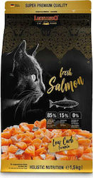 Leonardo Fresh Salmon Low Carb Dry Food for Adult Cats with Salmon 1.5kg