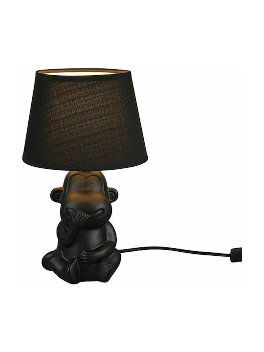 Trio Lighting Abu Modern Table Lamp E14 Black/Black