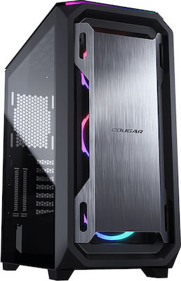 Cougar MX670 RGB Gaming Midi Tower Computer Case with Window Panel Black