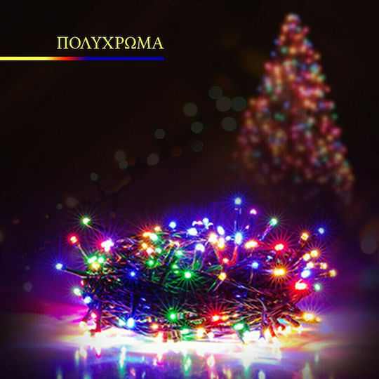 100 Λαμπάκια LED 9μ. Πολύχρωμα σε Σειρά