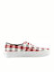 Decon Plaid Flatforms Sneakers Red