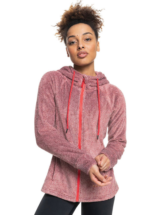 Samba Mambo Fleece Γυναικεία Ζακέτα με Φερμουάρ Tibetan Red
