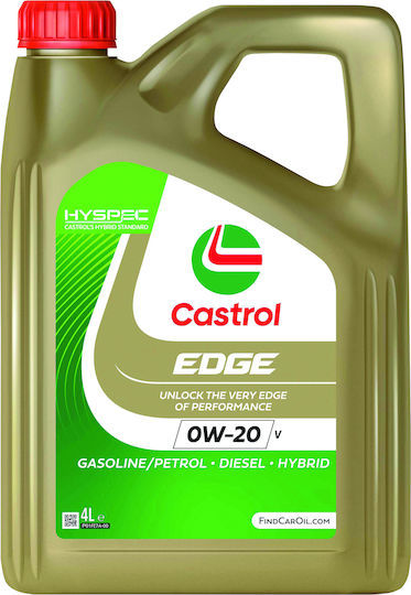 Castrol Edge V Λάδι Αυτοκινήτου 0W-20 4lt