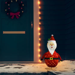 vidaXL Outdoor Illuminated Santa Claus Electric Red 60cm