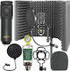 Next Condenser (Large Diaphragm) XLR Microphone Vocal Booth Pro Shock Mounted/Clip On Mounting Voice