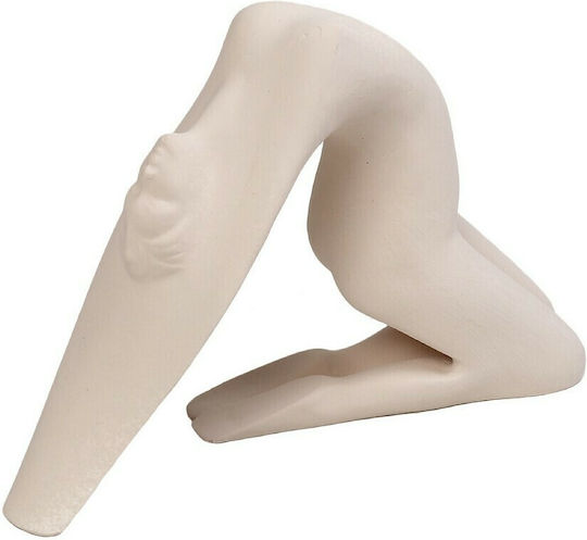 Espiel Decorative Statuette made of Plaster Woman in Beige 22cm 1pcs