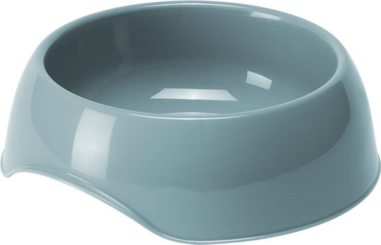 Pet Camelot Gusto Plastic Bowl Food & Water for Dog & Cat with Base 200ml 11.5cm in Light Blue Color