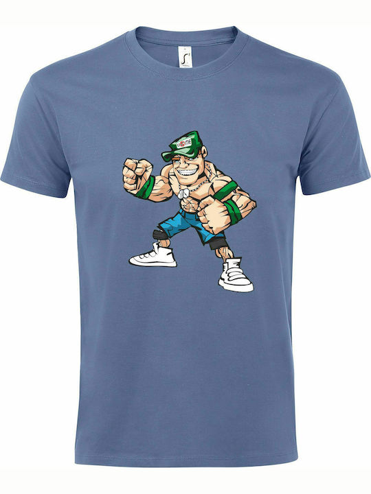 Tricou unisex " John Cena ", Denim