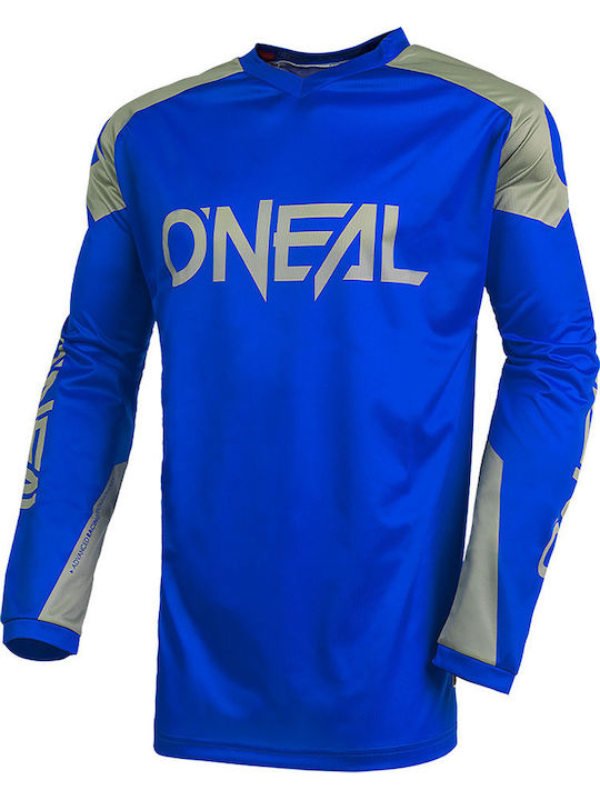 O'Neal Matrix Ridewear Pentru bărbați Tricou Motocross Mânecă lungă Blue/Grey