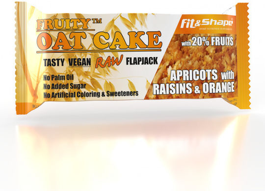Fit Bară Energie / Ovăz / Crud / Clătită groasă cu Caisă cu stafide și portocale (1x80gr) 80gr