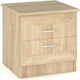 Rebecca Wooden Bedside Table Sonoma 42x39x42cm