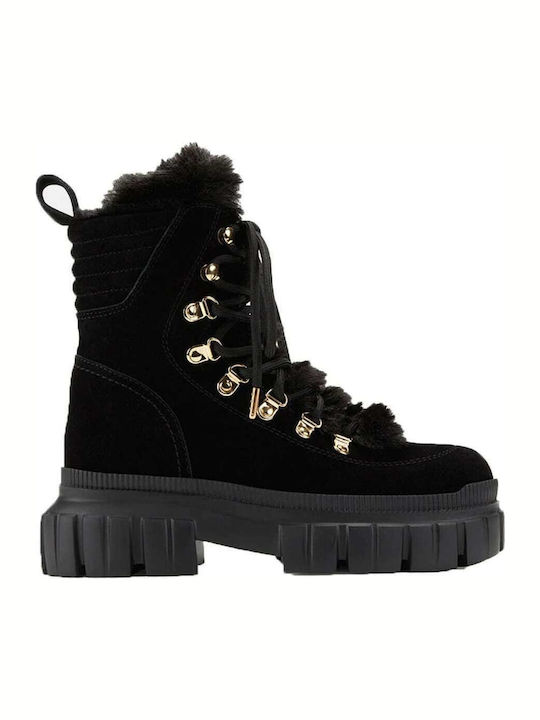 Ciara Suede Women's Ankle Boots Black