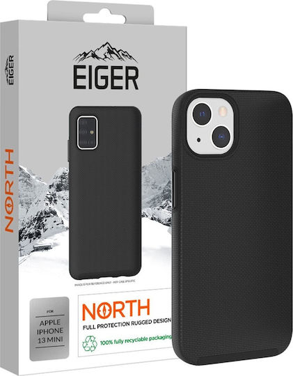 Eiger North Umschlag Rückseite Kunststoff Schwarz (iPhone 13 Mini)