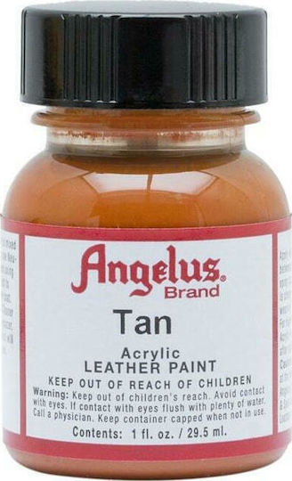 Angelus Acrylic Paint Υγρό Χρώμα Χειροτεχνίας Καφέ για Δέρμα Tan 29.5ml