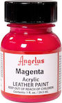 Angelus Acrylic Paint Liquid Craft Paint Fuchsia for Leather Magenta 29.5ml