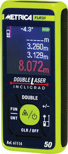 Metrica Laser Distance Meter M61114 with Range up to 50m