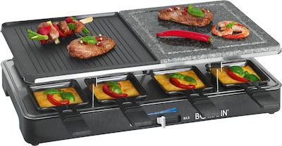 Bomann Tabletop Grătar Electric Raclette 1400W cu Termostat Reglabil 46bucx23buccm