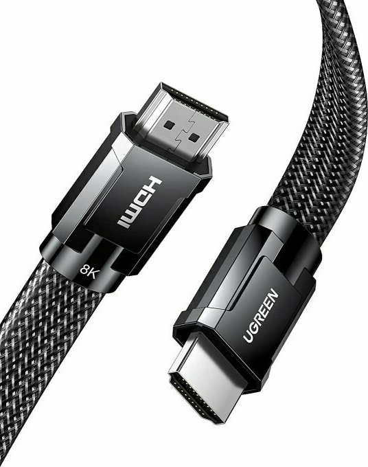 Ugreen HDMI 2.1 Flat Cable HDMI male HDMI male 2m Μαύρο 20228