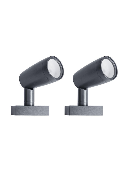 Ledvance Φωτιστικό Προβολάκι LED Εξωτερικού Χώρου 5W με Θερμό Λευκό Φως IP65 Μαύρο
