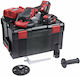 Flex SE 125 18.0-EC/5.0 Set Battery Powered Eccentric Sander 125mm Battery 18V 2x5Ah with Speed Control and with Suction System 504157
