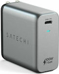 Satechi Φορτιστής Χωρίς Καλώδιο με Θύρα USB-C 100W Power Delivery Γκρι (ST-UC100WSM-EU)