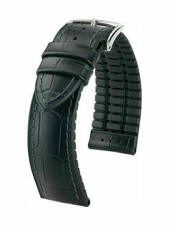 Hirsch Paul Δερμάτινο Λουράκι Μαύρο 22mm