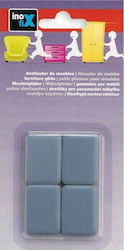 Inofix 3513-7 Rectangular Furniture Protectors with Sticker 25x35mm 4pcs