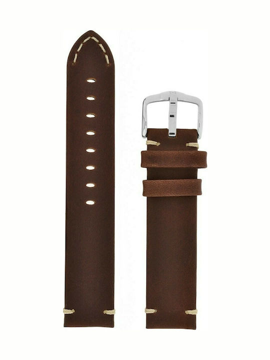 Hirsch Ranger Leather Strap Brown 20mm