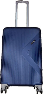 Ormi ESH312 Medium Travel Suitcase Hard Blue with 4 Wheels Height 64cm.