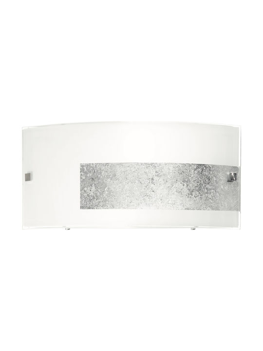 Ondaluce Brunei Modern Lamp Wall with Socket E14 Silver 35x16cm