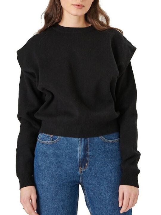 24 Colours B Women's Long Sleeve Sweater Black