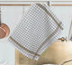 Linea Home Grid Handtuch aus 100% Baumwolle Mocha 50x70cm