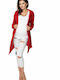 PeeKaBoo Maternity Cardigan 40045 Red