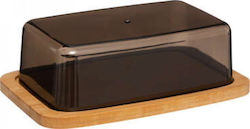 Marva Bamboo Butter Dish Black