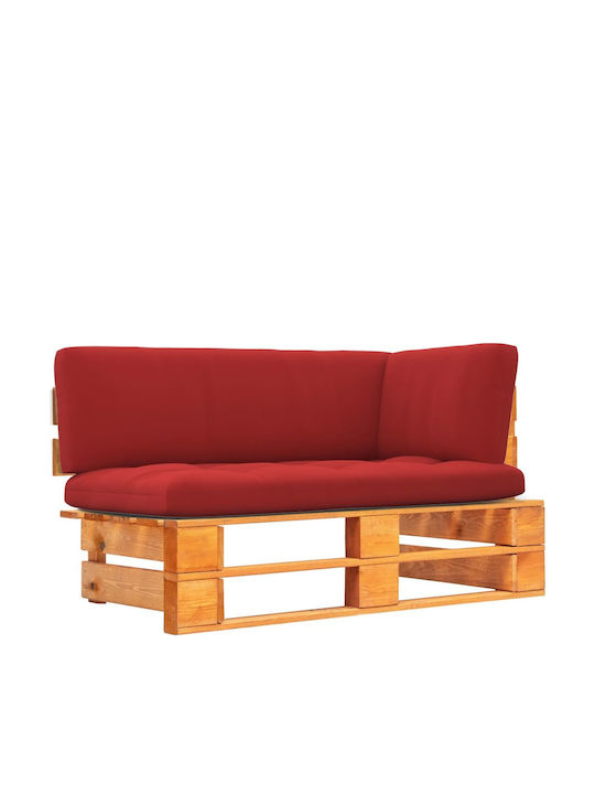 Ecksofa Außenbereich aus Paletten mit Kissen 11...