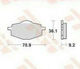 TRW Motorcycle Brake Pads F101 Motorcycle Brake Pads for Yamaha DT 80 / XT 350