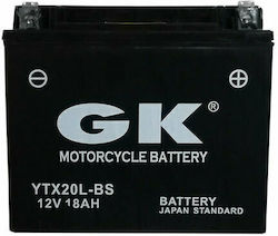 GK Μπαταρία Μοτοσυκλέτας YTX20L-BS με Χωρητικότητα 18Ah