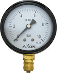 Axon Manometers Νερού Φ63mm 1/4" 0-10bar MAN-10