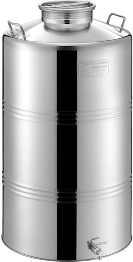 Metal Box Stainless Steel Container Open Top/Flat Bottom 100lt Safety Ø180 46SL180-100