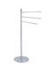 Dimitracas Triple Floor Standing Bathroom Freestanding Coat Rack Silver